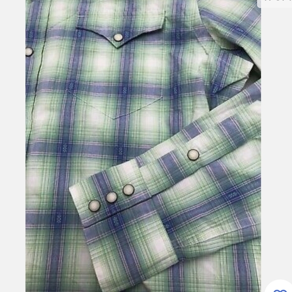Polo by Ralph Lauren Pearl Snap Rockabilly Men's Western Plaid Shirt - Small - Picture 7 of 11